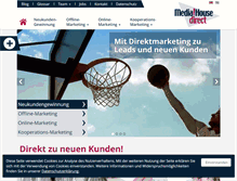 Tablet Screenshot of mediahousedirect.de
